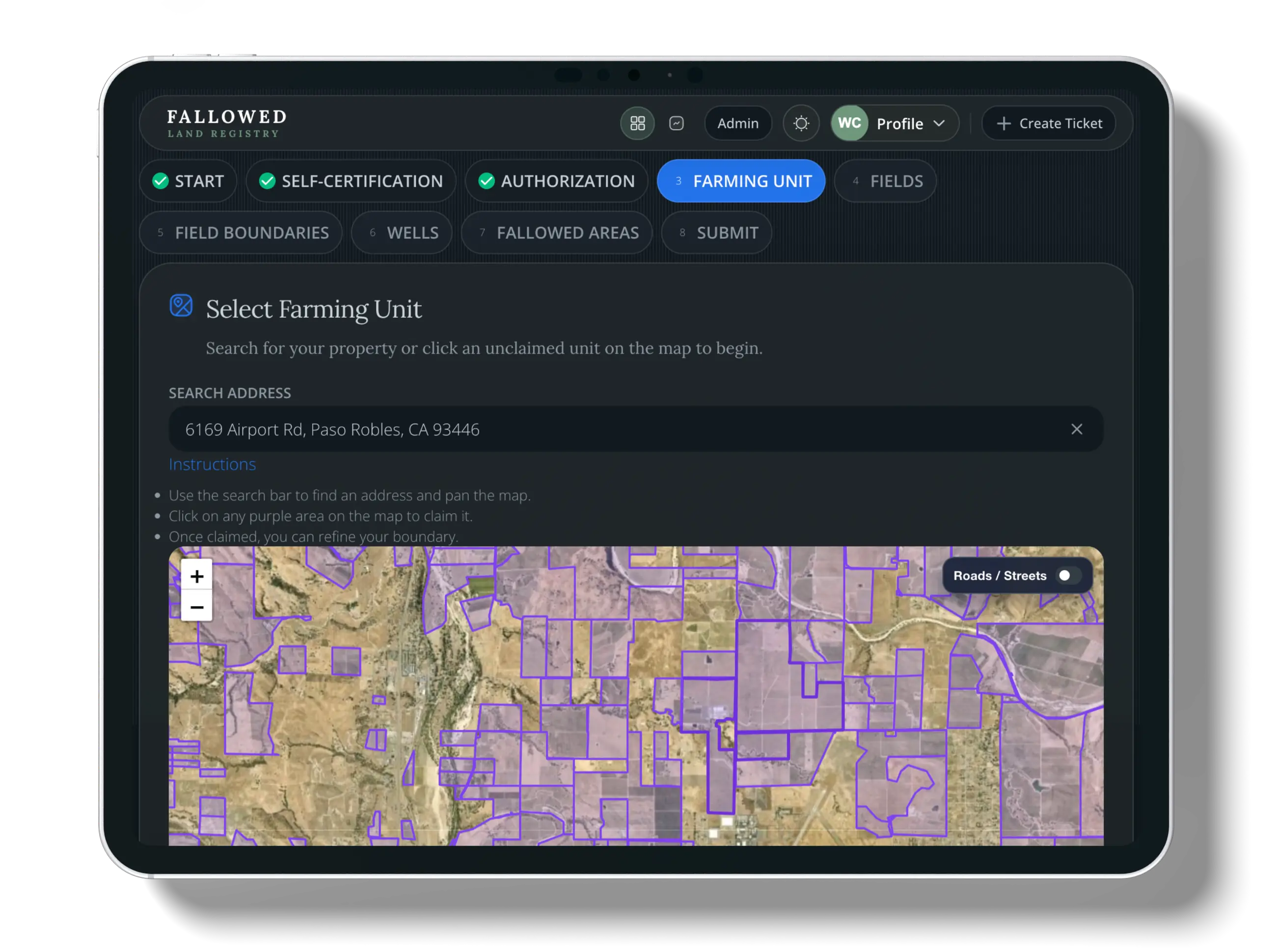 Step 4: Farming Unit screenshot
